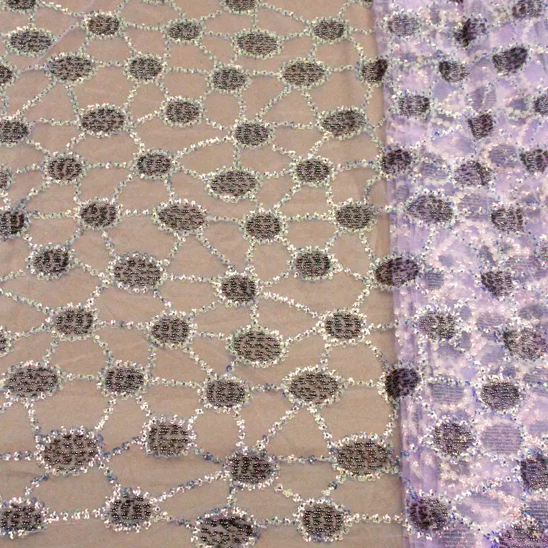 Свадебная кружевная ткань цвет шампанского Золотая вышивка Роскошная тяжелое