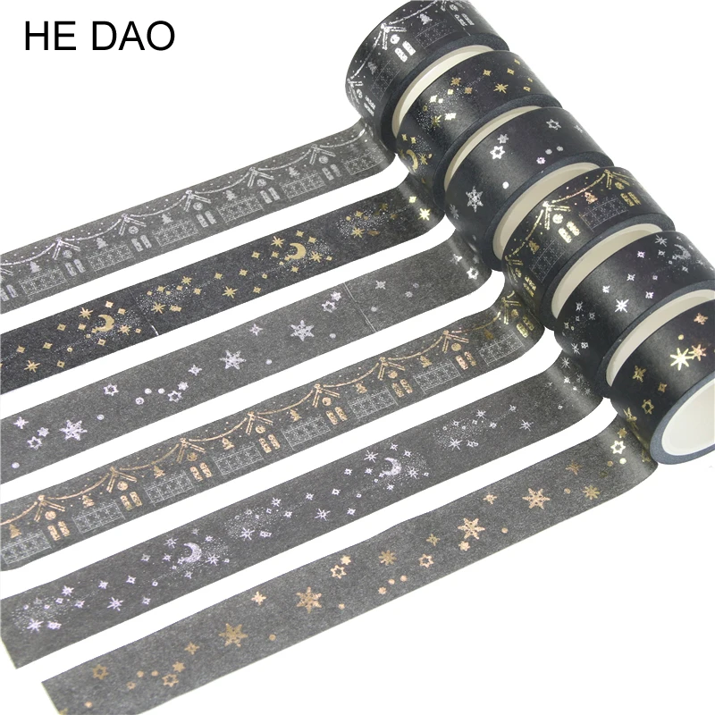 Diy Минималистичная черно белая текстурированная бумажная лента КПК Серебряная