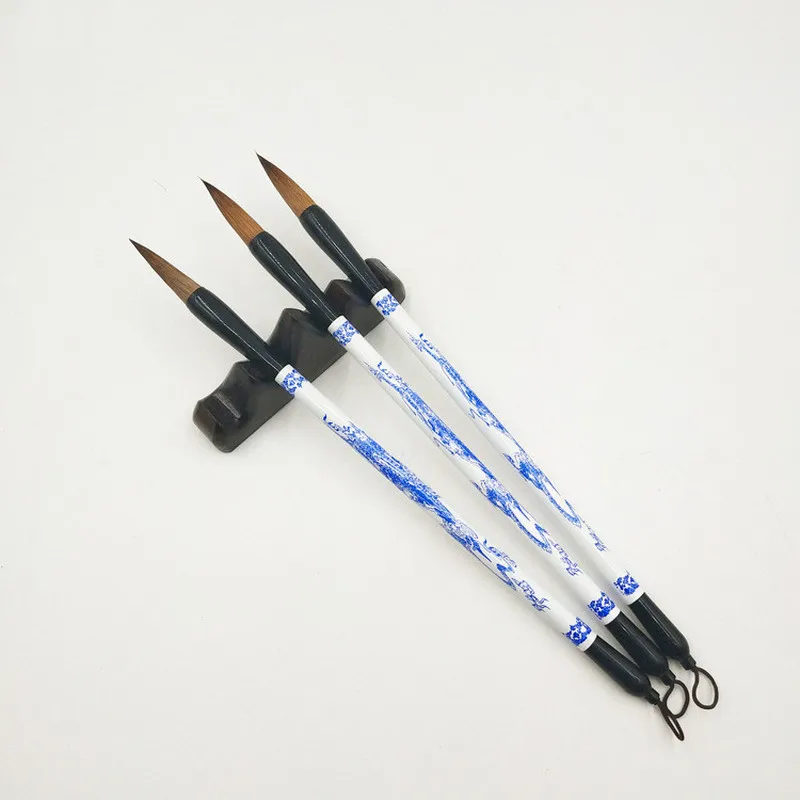 Кисть для китайского письма 1 шт. кисть с рисунком из синего белого фарфора