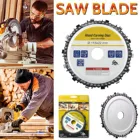 Угловая шлифовальная машина, цепной диск 44, 55 дюйма, деревообрабатывающие цепные инструменты, шлифовальное лезвие для дерева, диск для резьбы по дереву, резка или форма