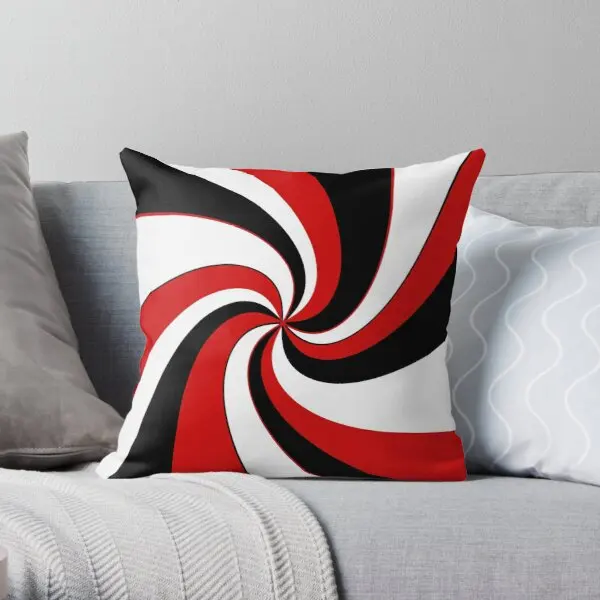 

Red, black and white twist design Soft Decorative Throw Pillow Cover for Home Pillows NOT Included