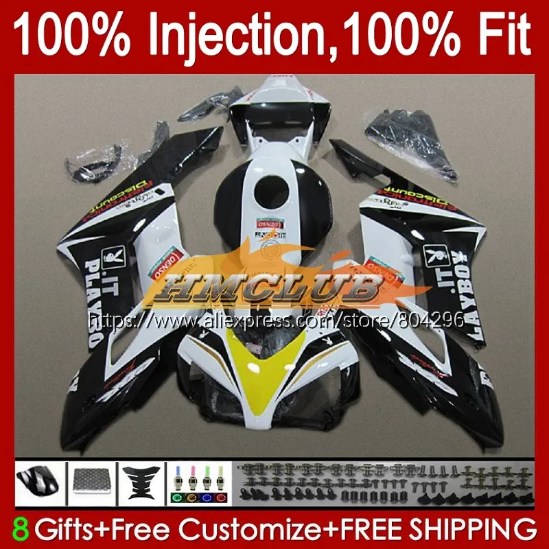 

Корпус инжектора для HONDA CBR 1000RR Белый Черный CBR1000 RR CBR 1000 CC RR 14No.65 CBR1000RR 04 05 1000CC 2004 2005 OEM обтекатели