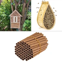 50pcs bee house tubes refill bee paper tube liners for insect nest beehive house hot
