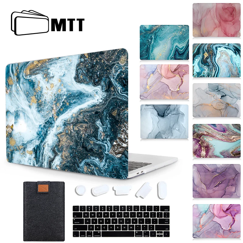 MTT 2020 чехол для ноутбука Macbook Air 13 дюймов мраморный жесткий macbook Pro Retina 11 12 15 16 Touch ID +