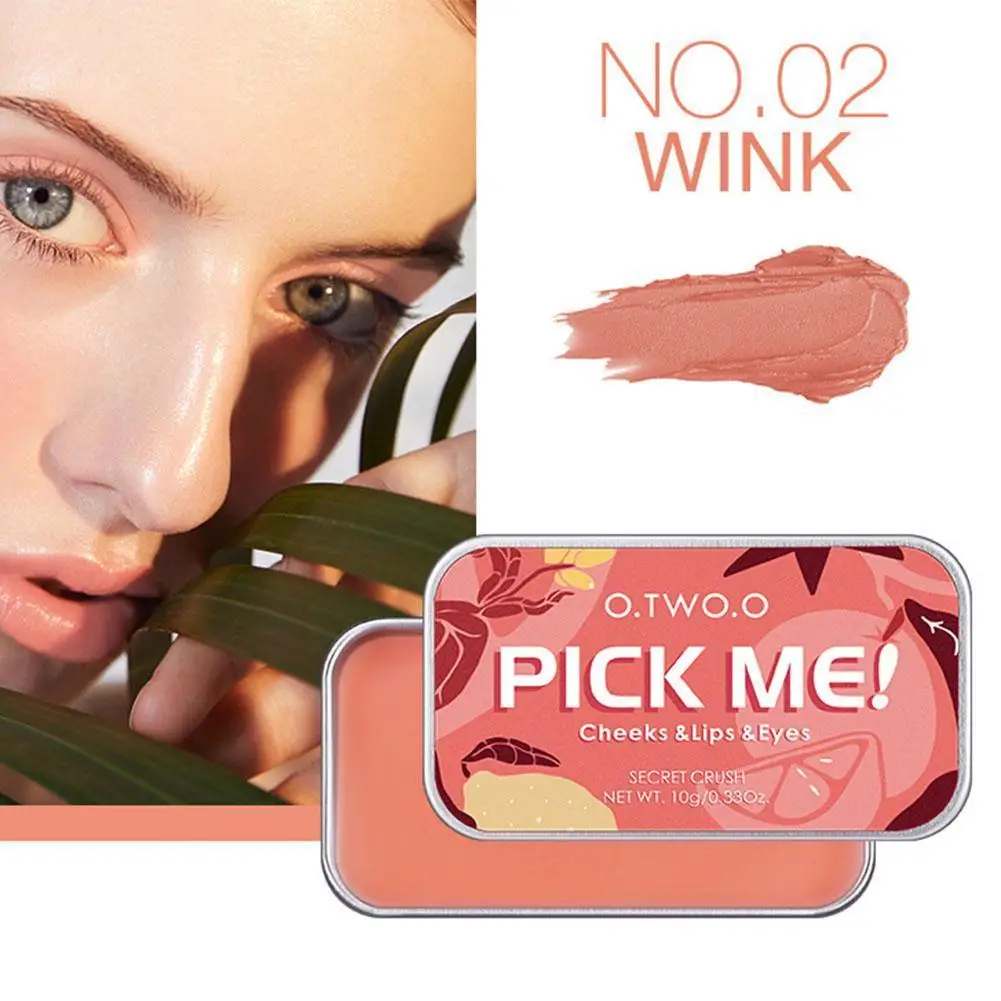 

Multifunctional Makeup Palette 3 In 1 Lipstick Blush For Face Eyeshadow Lightweight Matte Lip Tint Natural Face Blush