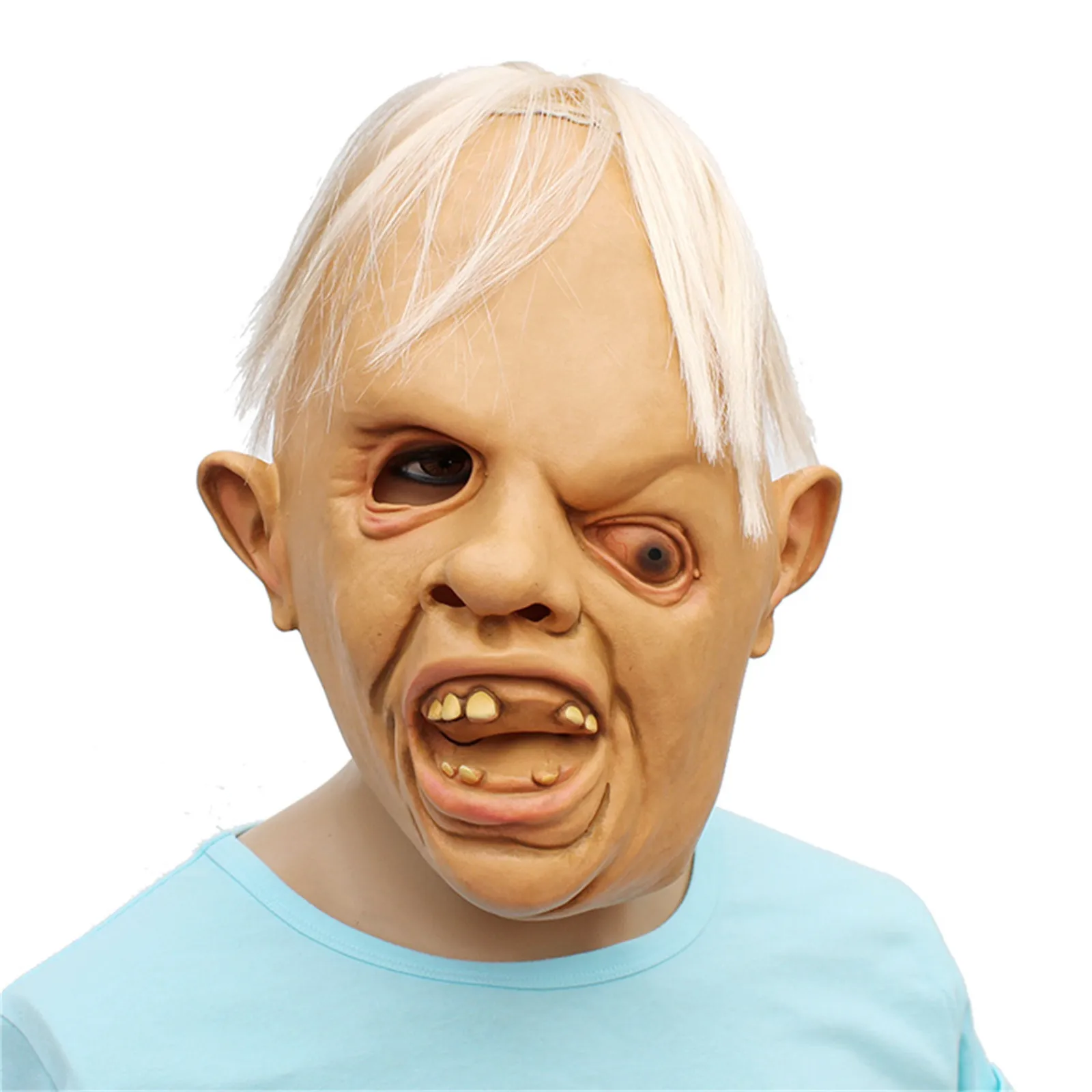 

Scary Silicone Face Masken Halloween Party Cosplay Headgear Costume Party Shocker Toys For Children Adults free shipping