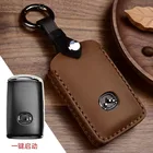 Чехол для ключа из кожи Крейзи Хорс для Mazda 3 Alexa CX4 CX5 CX8 2019 2020