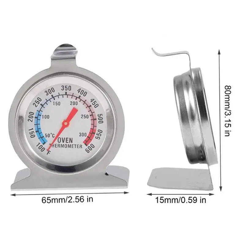 

1Pcs Stainless Steel Food Meat Temperature Instant Read Stand Up Dial OvenThermometer Gauge Gage For Kitchen Cooker Baking