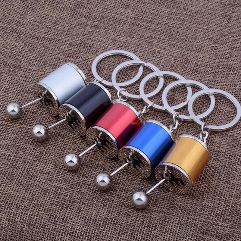 

Personality Car Modified Key Chain Gear Knob Shift Stick Car Key Rings Imitation Manual Transmission Auto Accessories