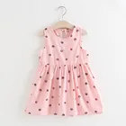 Летнее платье принцессы для девочек, 25 #, Детские платья для вечеринки, свадьбы, без рукавов, комплект платьев для девочек 7 лет