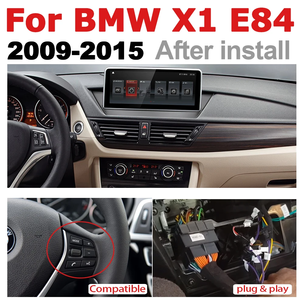 Автомобильный мультимедийный плеер Android радио GPS для BMW X1 E84 2009 ~ 2015 Idrive стерео HD