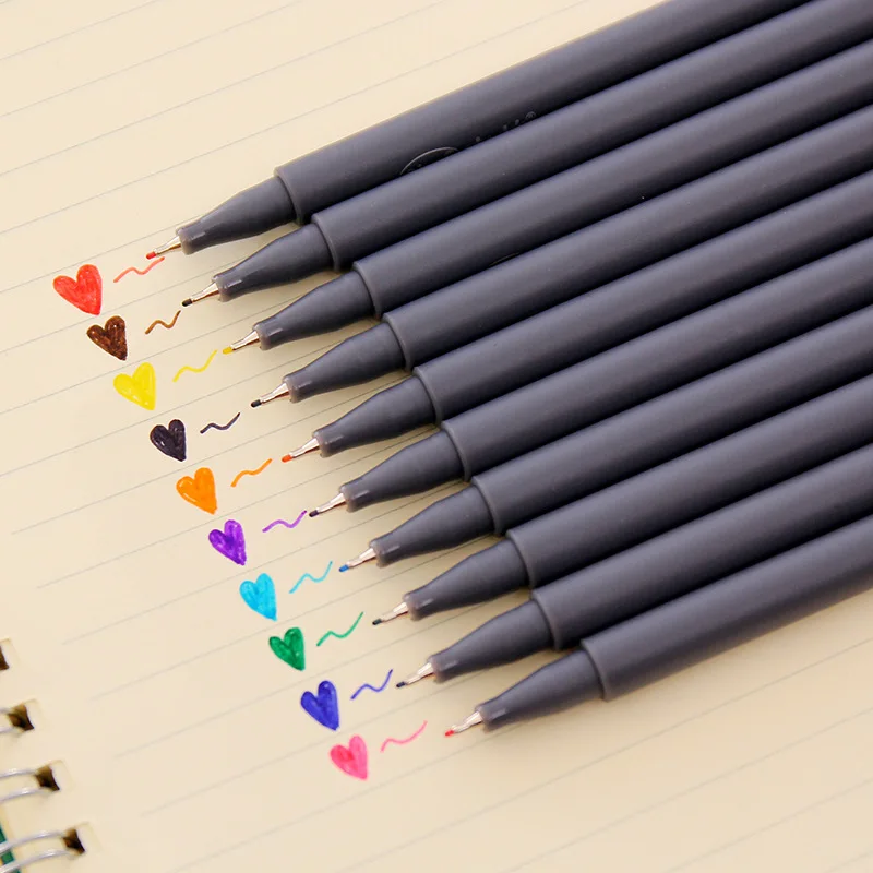 

10pcs/Lot Sipa Micron Color Pen Set 0.38mm Fine Line Drawing Pen Porous Fine Point Markers Perfect for Coloring Book and Arts