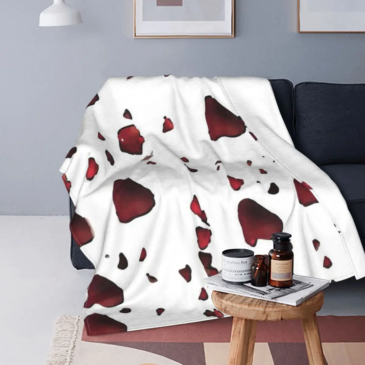

Manta de flores caídas, colcha a cuadros para cama, sofa, manta de verano, a cuadros y fundas