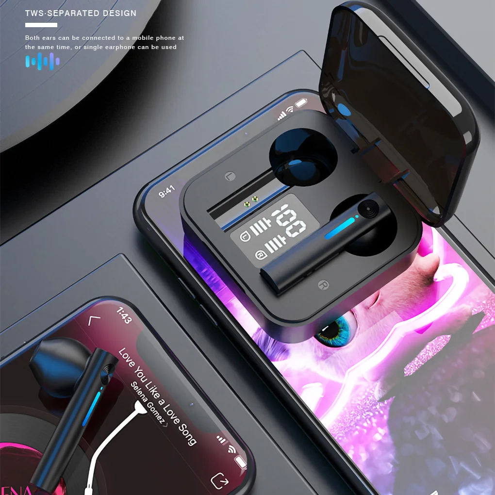 

TWS Wireless Headphones Touch Bluetooth Earphones HIFI Sound Headset Waterproof with Microphone for IOS Android Phone