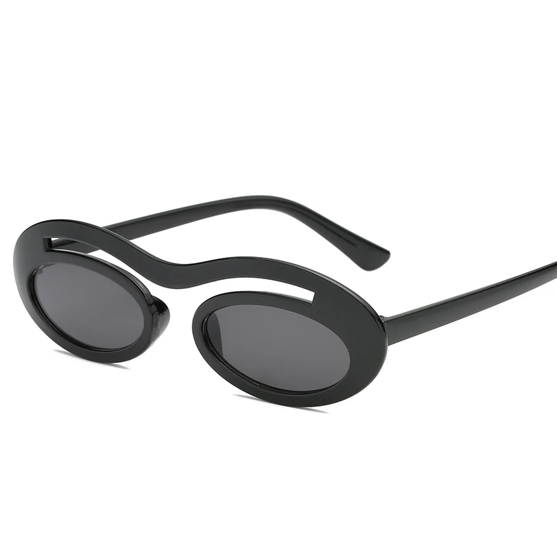 

Small Oval Round Sunglasses Women Brand Designer Men Clear Color Lenses Unisex Sun Glasses for Women Female UV400