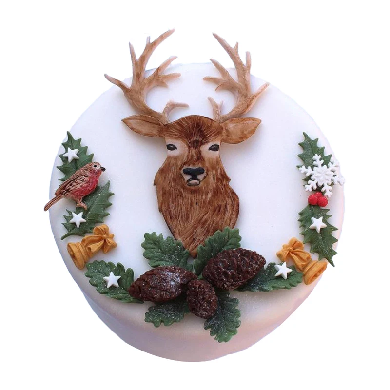 SHENHONG Antlers Sugarcraft Кондитерские помадные формы силиконовые для торта десертный