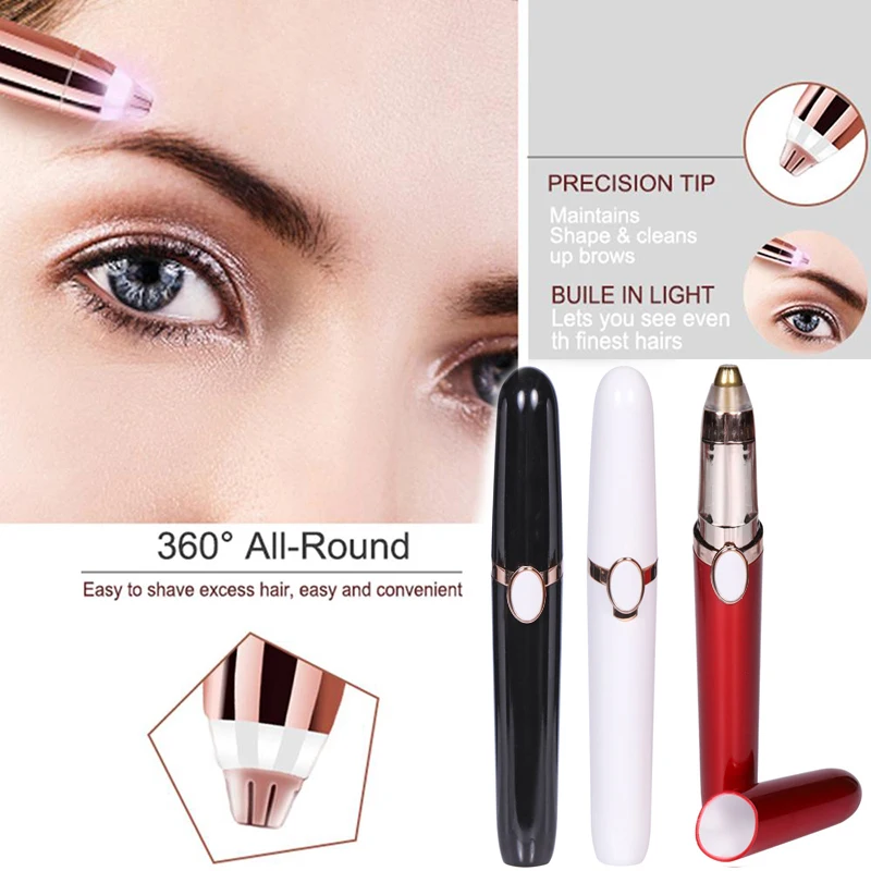 

Electric Eyebrow Trimmer USB Epilator Female Makeup Tools Knife Scissors Razor for Women's Shaver Brow Shaper