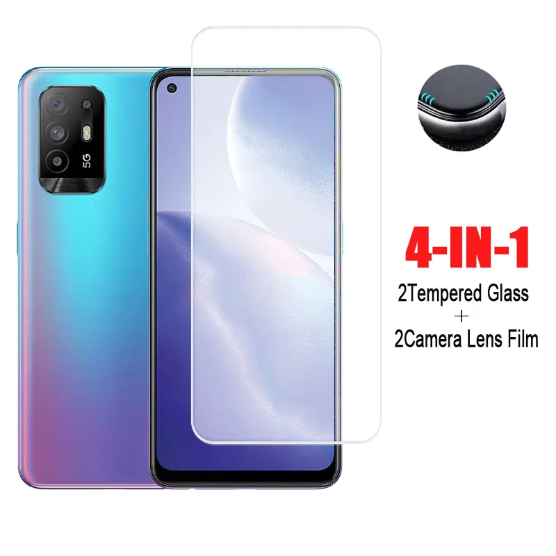 Protector de pantalla de vidrio templado para m&oacute;vil, pel&iacute;cula protectora de tel&eacute;fono para Oppo Reno 5Z, Reno 5 Z 5 Lite 4 Z-0