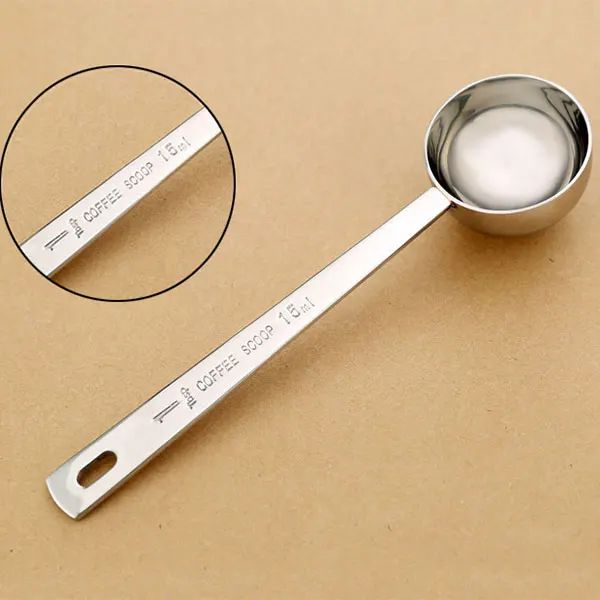 15ML Coffee Scoop Thicken Stainless Steel Tablespoon Measuring Spoon Kitchen Bar Tools 1PCS -30 | Дом и сад