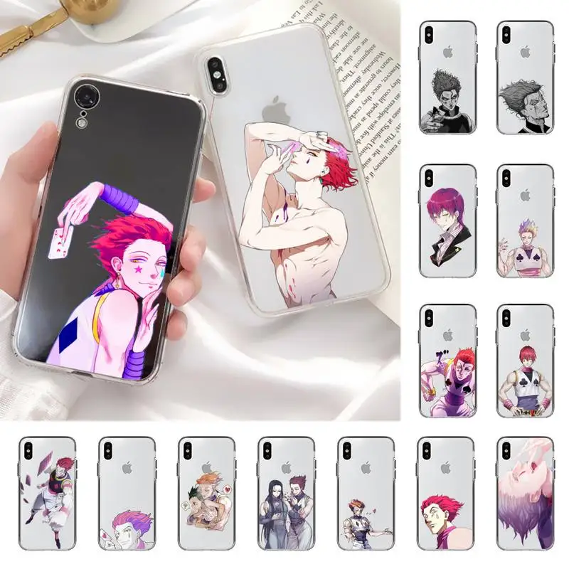 

YNDFCNB Anime Hunter x Hunters Hisoka Phone Case for iphone 13 11 12 pro XS MAX 8 7 6 6S Plus X 5S SE 2020 XR cover