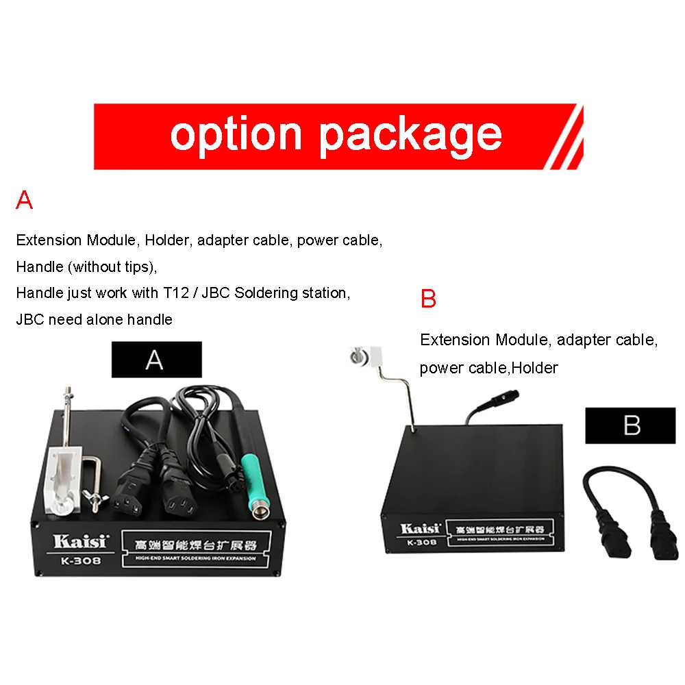 PHONEFIX K-308 Soldering Handle Extension Module Extended Base with Handle Extension Base for JBC T12 UD-1200 Soldering Station