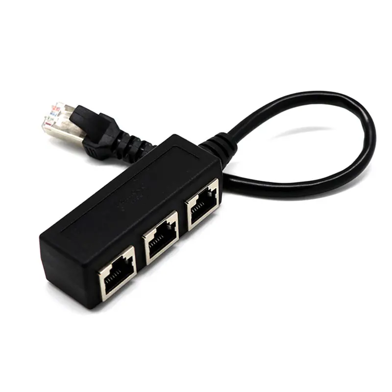 Разветвитель Y RJ45 переходной кабель 1-2 шнур переключателя адаптера для CAT 5 LAN Ethernet