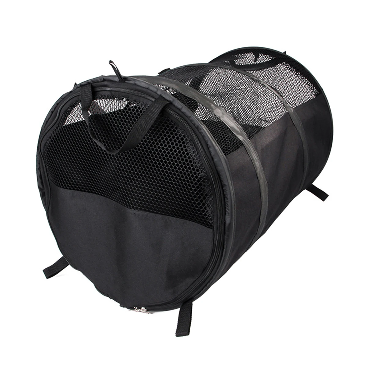 

Collapsible Travel Pet Tube Portable Breathable Car Dog Cage Pet Tent Dogs Carrier Foldable Back Seat Tent Waterproof Car Bag