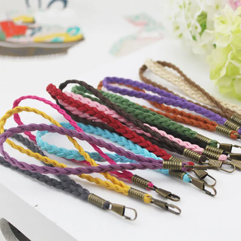 

Модный Сменный ремень для кошелька, тонкая сумка на ремне, однотонная плетеная сумочка на цепочке, клатч на запястье