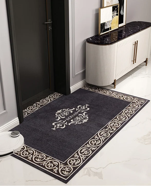 

91 Luxury Brand Home Decor Front Door Mat Entrance Door Mat 40x60cm Polyester TPR Rubber Anti-slip Floor Mat Carpet Welcome Mat