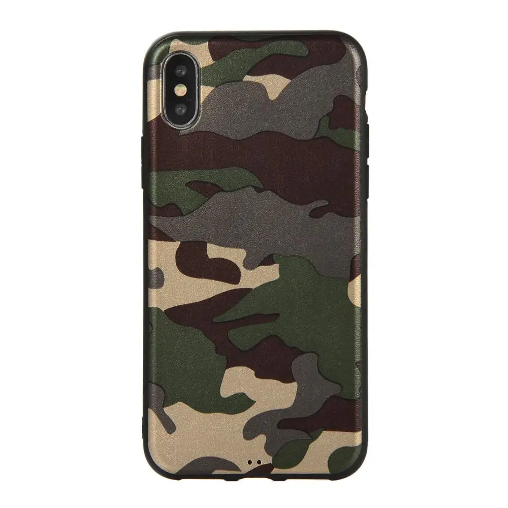 Армейский зеленый камуфляжный чехол для iPhone X 5 5S SE 6 6S 7 8 Plus XR XS Max мягкий