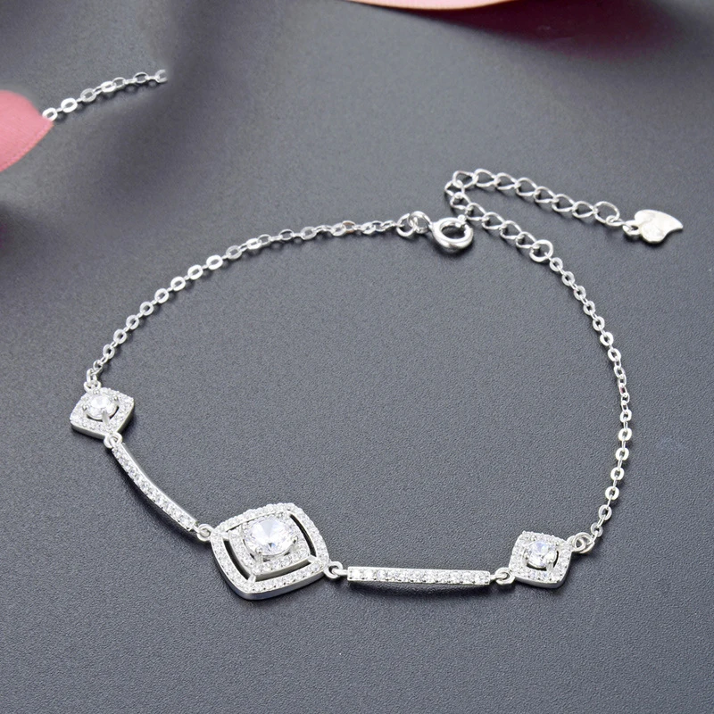 

Модный браслет для женщин из натуральной 925 стерлингового серебра браслет ювелирные изделия аксессуары юбилей подарок для леди вечерние ук...