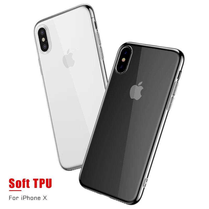 VEVICE для iPhone 5 4 4C 5C X 8 7 6 S Plus чехол Apple 5S SE Ультратонкий Прозрачный телефона из ТПУ |