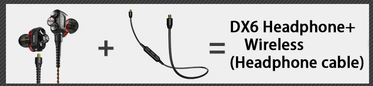 red wireless Игровой Hi-Fi наушники с высоким приводом, круглые, железные, с тройным блоком, двойные динамические, сбалансированные, с арматурным покрытием, наушники-вкладыши с линейным управлением - Цвет: red wireless