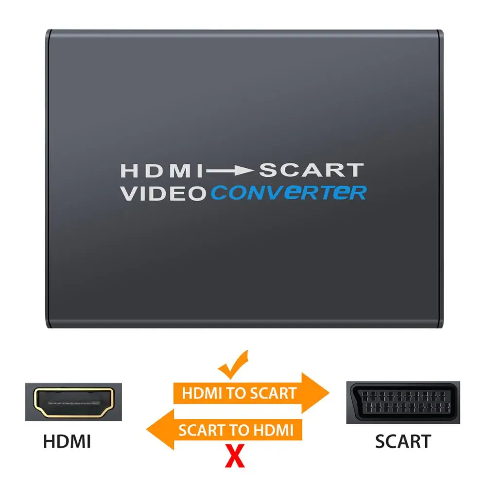 Neoteck 1080P HDMI Совместимость с SCART конвертер сплав совместимый адаптер композитный HD