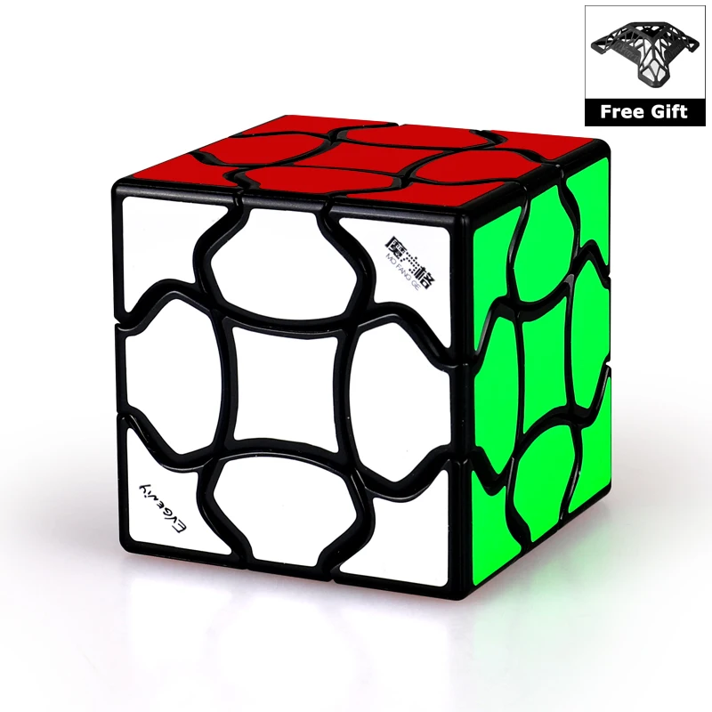 

QIYI Fluffy 3x3x3 Magic Cube 3*3 Speed Puzzle Cubing Toys Gift cubo magico juguetes Gifts with Bracket