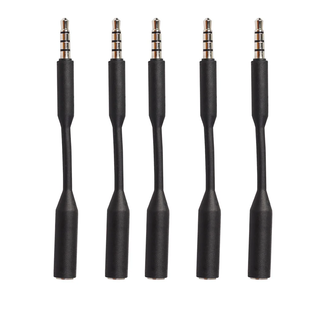 

3.5mm male-to-female audio extension cable black copper nickel-plated plug TPE wire support microphone