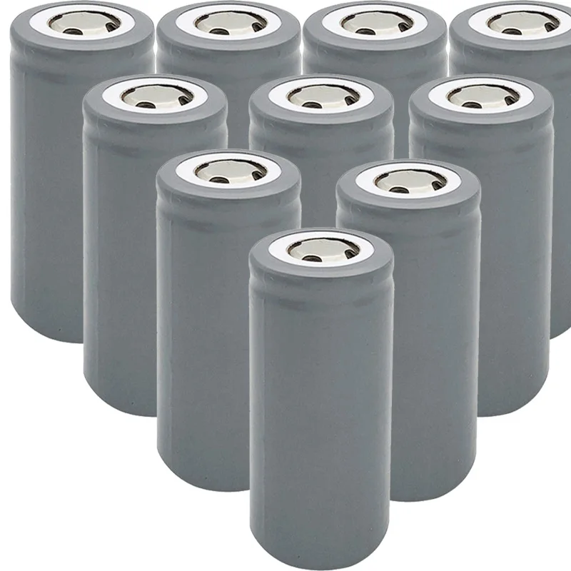 10Pcs 10 шт. 32650 аккумулятор 6500mah 3,2 V LiFePO4 33A 55A аккумуляторная батарея с плоским верхом для фонарика 32650 - Цвет: 10Pcs