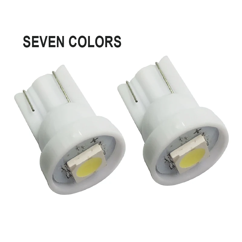 100 шт. светодиодные лампы T10 W5w габарисветильник ни 194 12 в 5050 1SMD 1 Вт 6000k