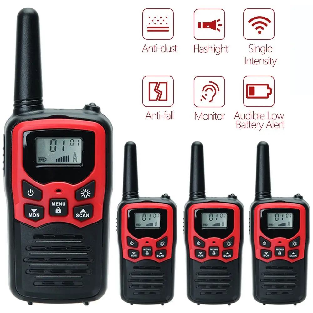 2 или 4 шт. ABBREE T5 мини иди и болтай Walkie Talkie “иди PMR/FRS дальностью до 8 км Ham
