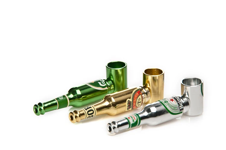 5 шт. 30 шт./лот популярная мини бутылка для вина пивная дымовая металлическая