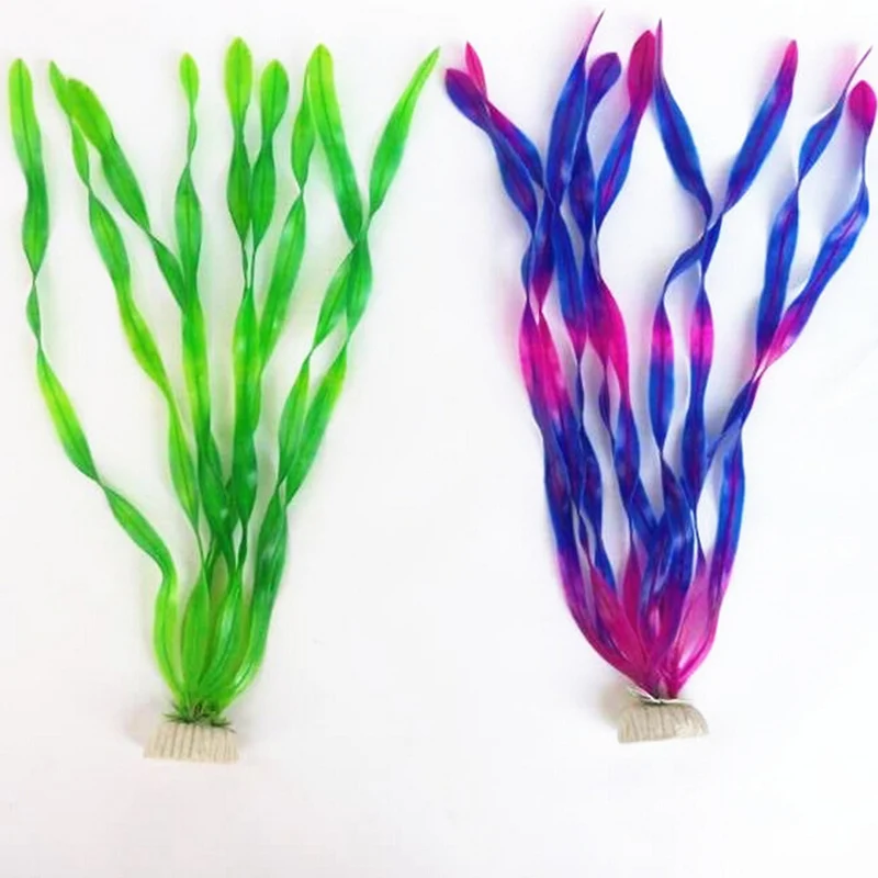 

Long Plastic Grass Aquarium Decor Water Weeds Fish Tank Decoration 11 inch