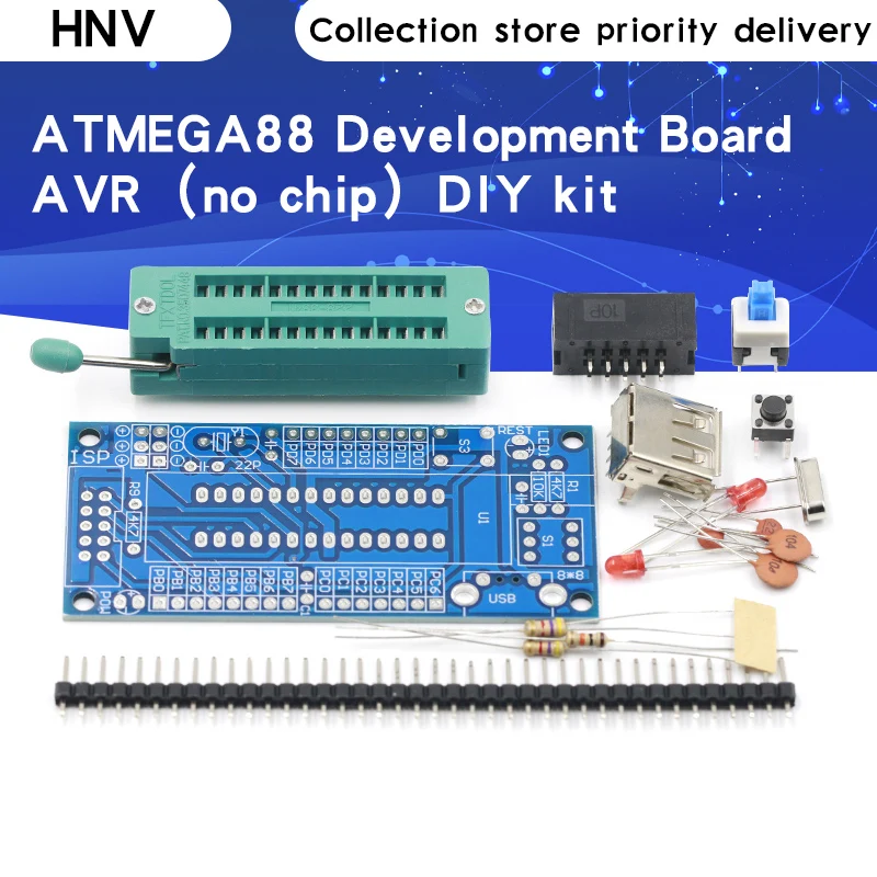 ATMEGA8 ATMEGA48 ATMEGA88 Development Board AVR (без чипа) DIY Kit|Интегральные схемы| |
