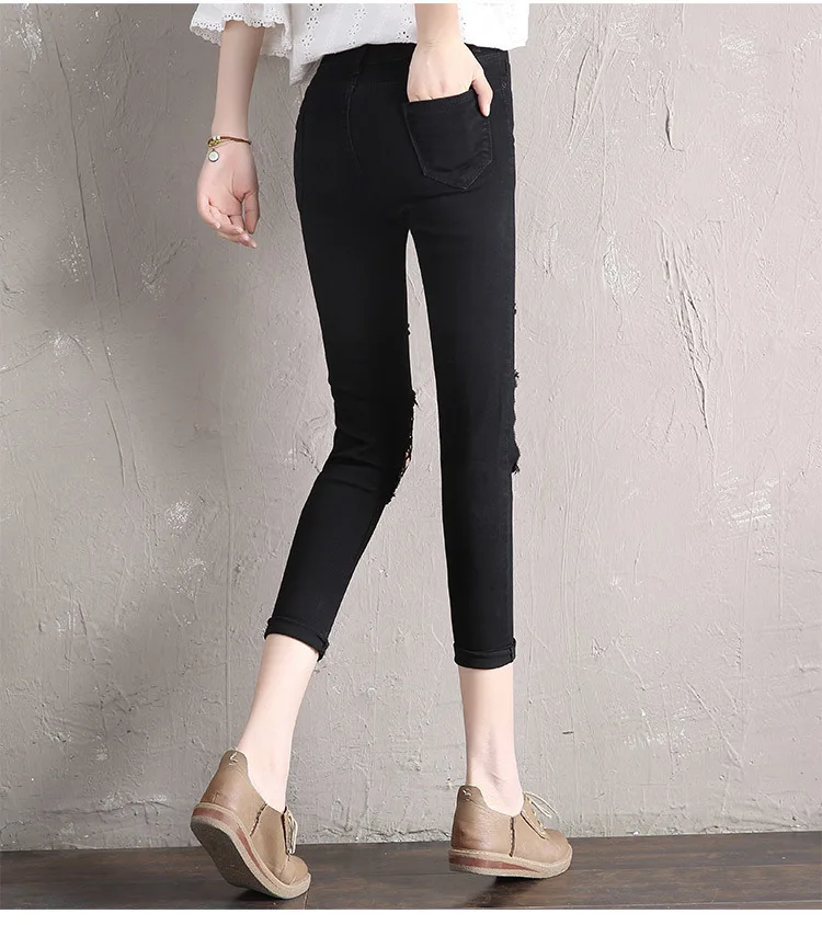 Облегающие джинсы для женщин новинка 2020 синие джинсовые брюки карандаш