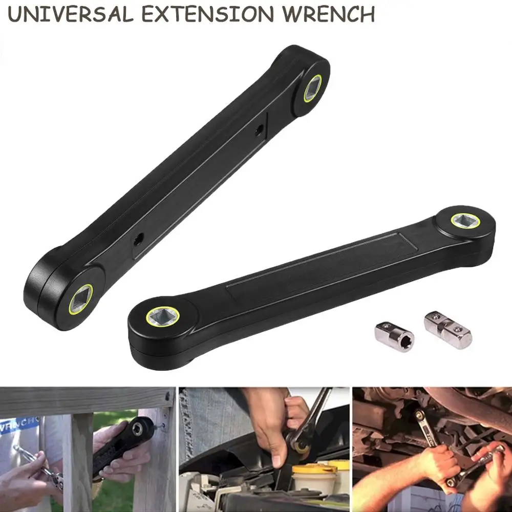 

Universal 3/8'' Extension Wrench Replacement Ratchet Automotive Tool W/ Adapter