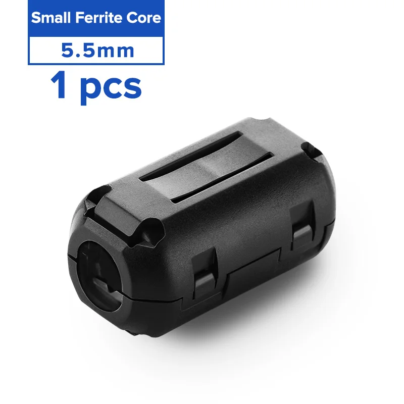 5.5mm - 1 piece Ugreen клип-на ферритовый фильтр кольцевой сердечник для цифровых кабелей RFI EMI подавитель шума активные компоненты фильтры защита кабеля - Цвет: 5.5mm - 1 piece