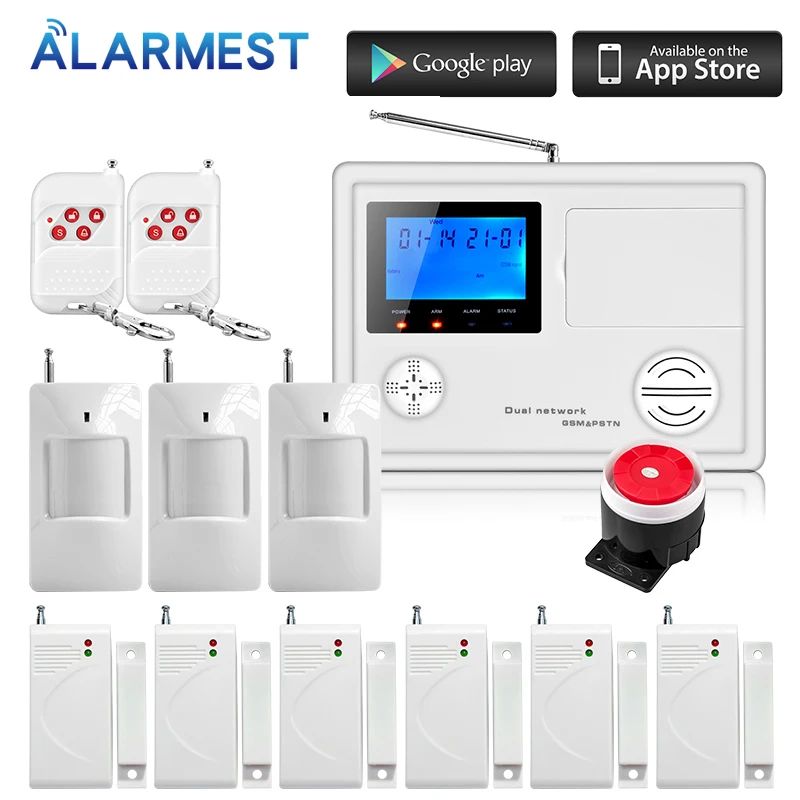 ALARMEST IOS/Android APP дистанционное управление 99 беспроводной 4 проводной GSM PSTN домашняя