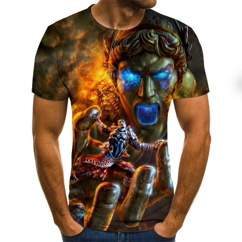

New Summer 3d Men's Ladies T-shirt Punk Style Men's Top Hip-hop 3d Printing Skull Punisher T-shirt