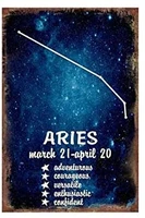 retro aries 3 21 4 20 metal sign wall decor art tin sign outdoor indoor wall panel retro vintage mural size 20x30 cm poster