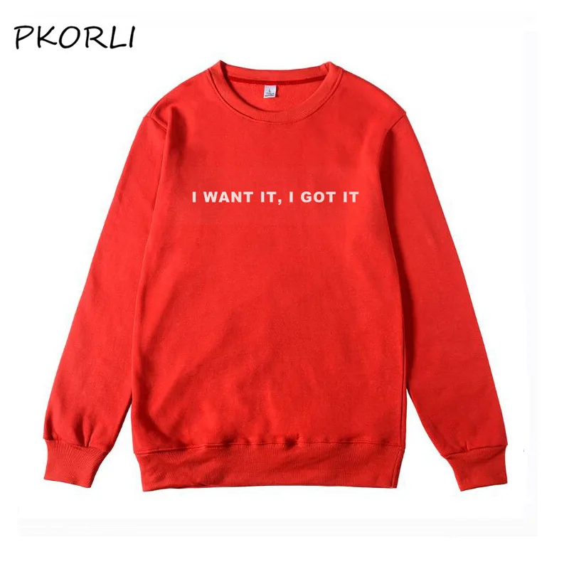 Женские толстовки Ariana Grande Толстовка I Want It I Got It Толстовка Thank You Next Crewneck толстовка унисекс пуловер Одежда - Цвет: Красный