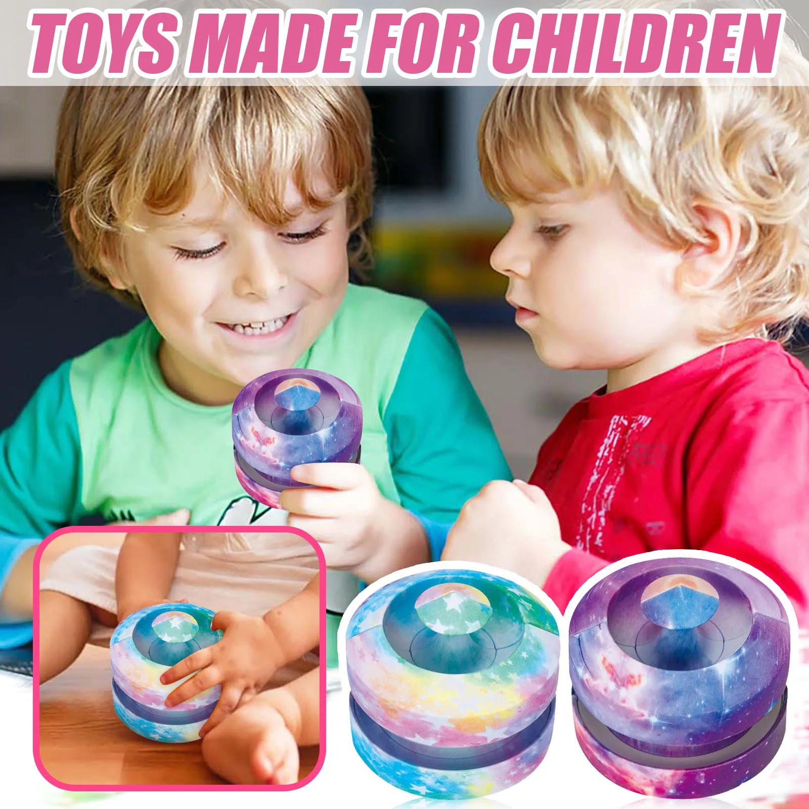 

Bead-Orbit Fidget Toys,Relieve Stress Metal Pinball Puzzle Rotating Bead Toys Kid Sensory Toys Autism Push Anti-Stress Toys